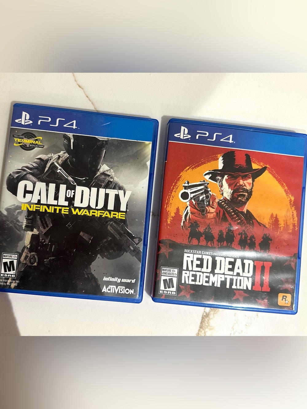Sony PS4 games Call of Duty: Infinite Warfare & Red Dead Redemption II